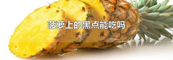 菠萝上的黑点能吃吗