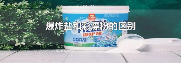 爆炸盐和彩漂粉的区别