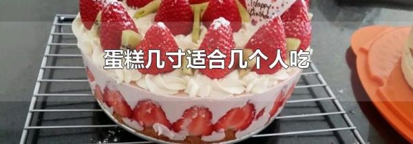 蛋糕几寸适合几个人吃