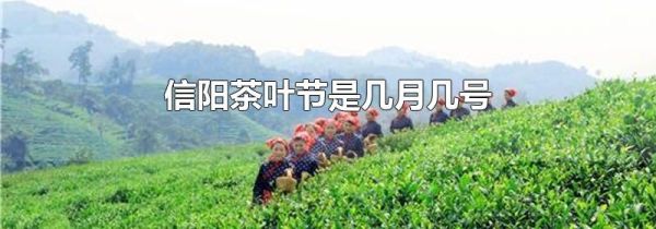 信阳茶叶节是几月几号