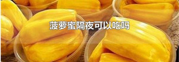 菠萝蜜隔夜可以吃吗