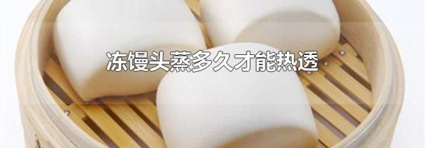 冻馒头蒸多久才能热透