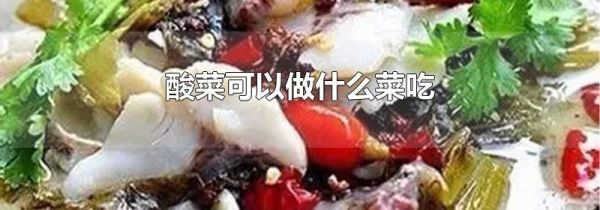 酸菜可以做什么菜吃