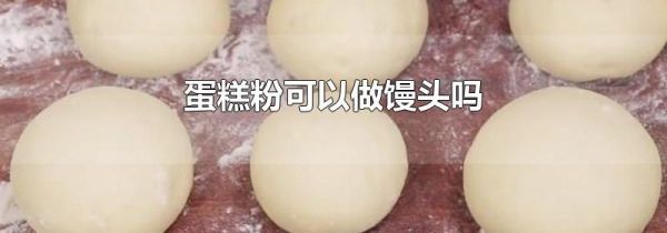 蛋糕粉可以做馒头吗