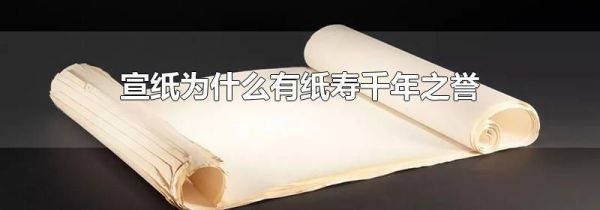 宣纸为什么有纸寿千年之誉