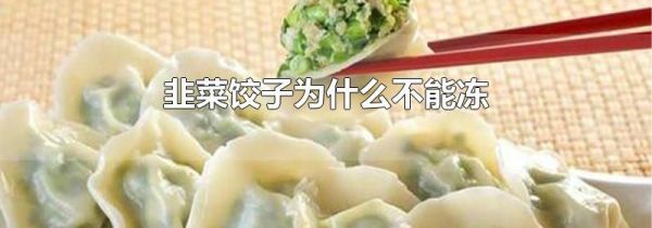 韭菜饺子为什么不能冻