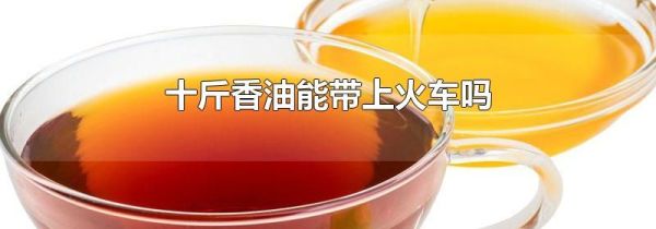 十斤香油能带上火车吗