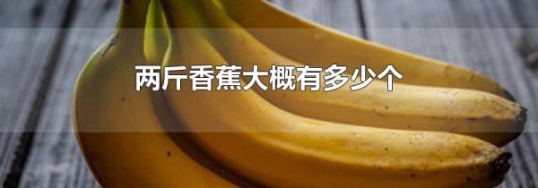 两斤香蕉大概有多少个