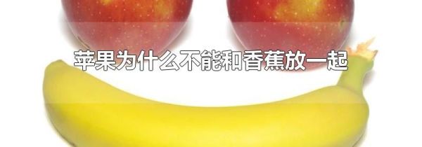 苹果为什么不能和香蕉放一起