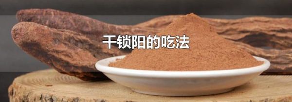 干锁阳的吃法