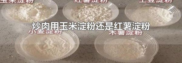 炒肉用玉米淀粉还是红薯淀粉