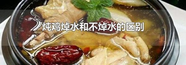 炖鸡焯水和不焯水的区别