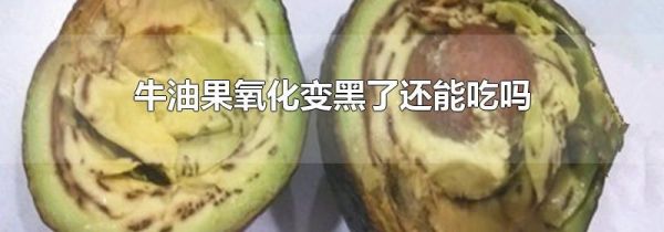 牛油果氧化变黑了还能吃吗