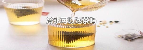 冷水可以泡茶吗