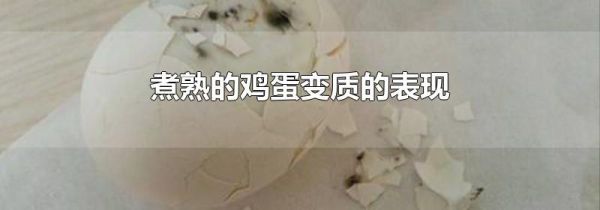 煮熟的鸡蛋变质的表现