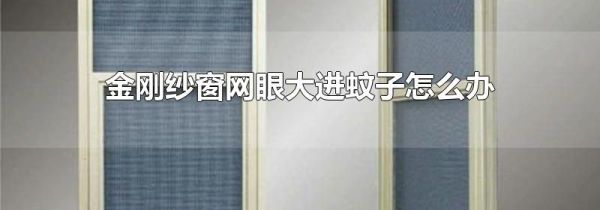 金刚纱窗网眼大进蚊子怎么办