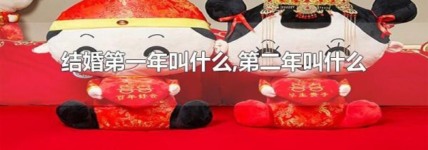 结婚第一年叫什么,第二年叫什么