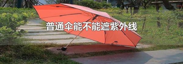 普通伞能不能遮紫外线
