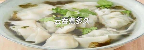 云吞煮多久