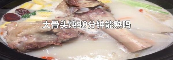 大骨头炖40分钟能熟吗