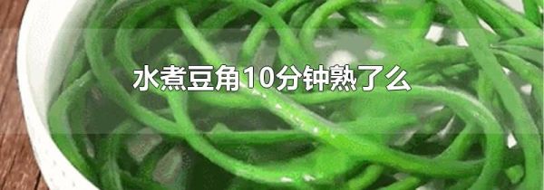 水煮豆角10分钟熟了么