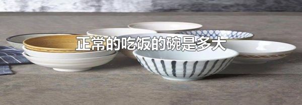 正常的吃饭的碗是多大