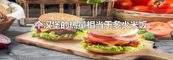 一个汉堡的热量相当于多少米饭