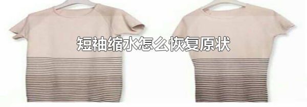 短袖缩水怎么恢复原状