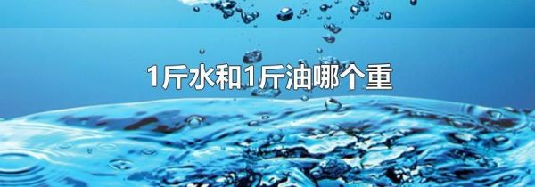 1斤水和1斤油哪个重