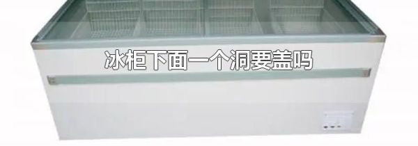 冰柜下面一个洞要盖吗