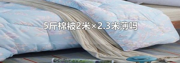 5斤棉被2米×2.3米薄吗