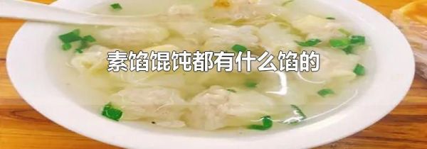 素馅馄饨都有什么馅的