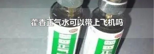 藿香正气水可以带上飞机吗