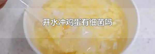 开水冲鸡蛋有细菌吗