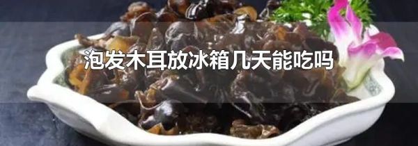 泡发木耳放冰箱几天能吃吗