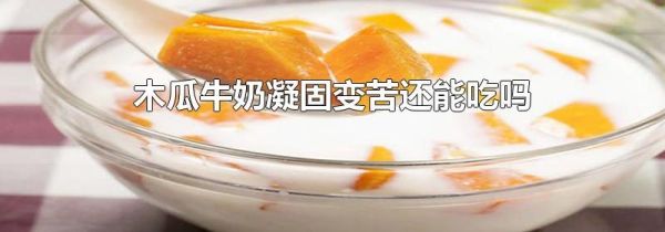 木瓜牛奶凝固变苦还能吃吗