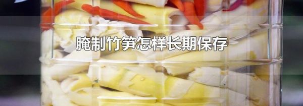 腌制竹笋怎样长期保存