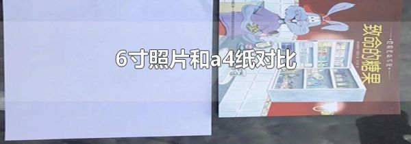 6寸照片和a4纸对比