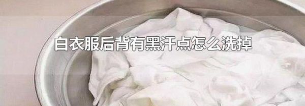 白衣服后背有黑汗点怎么洗掉