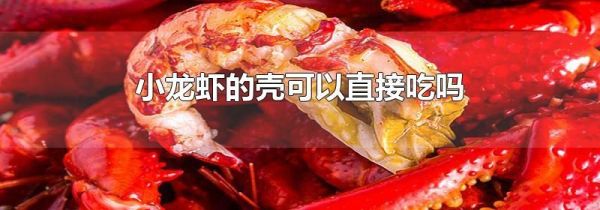小龙虾的壳可以直接吃吗
