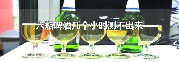 六瓶啤酒几个小时测不出来
