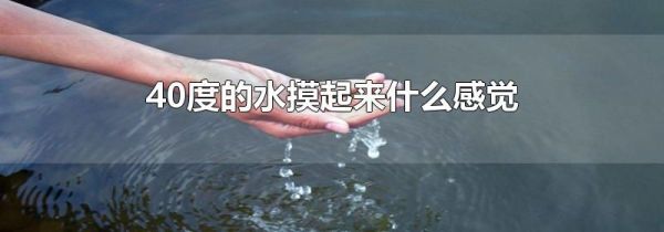 40度的水摸起来什么感觉