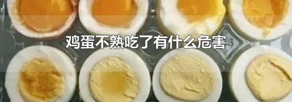 鸡蛋不熟吃了有什么危害
