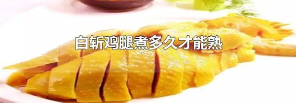 白斩鸡腿煮多久才能熟