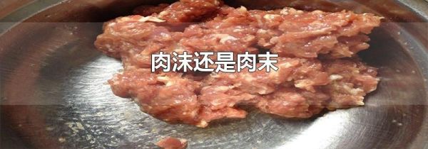肉沫还是肉末