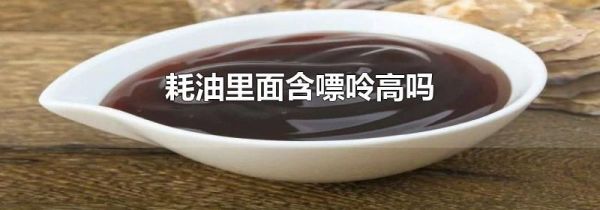 耗油里面含嘌呤高吗