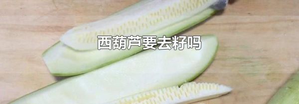 西葫芦要去籽吗
