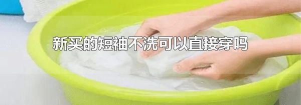 新买的短袖不洗可以直接穿吗