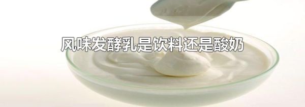 风味发酵乳是饮料还是酸奶