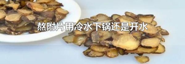 熬附片用冷水下锅还是开水